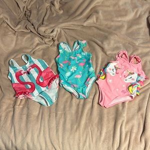 3 Toddlers SIZE5 bathing suit bundle